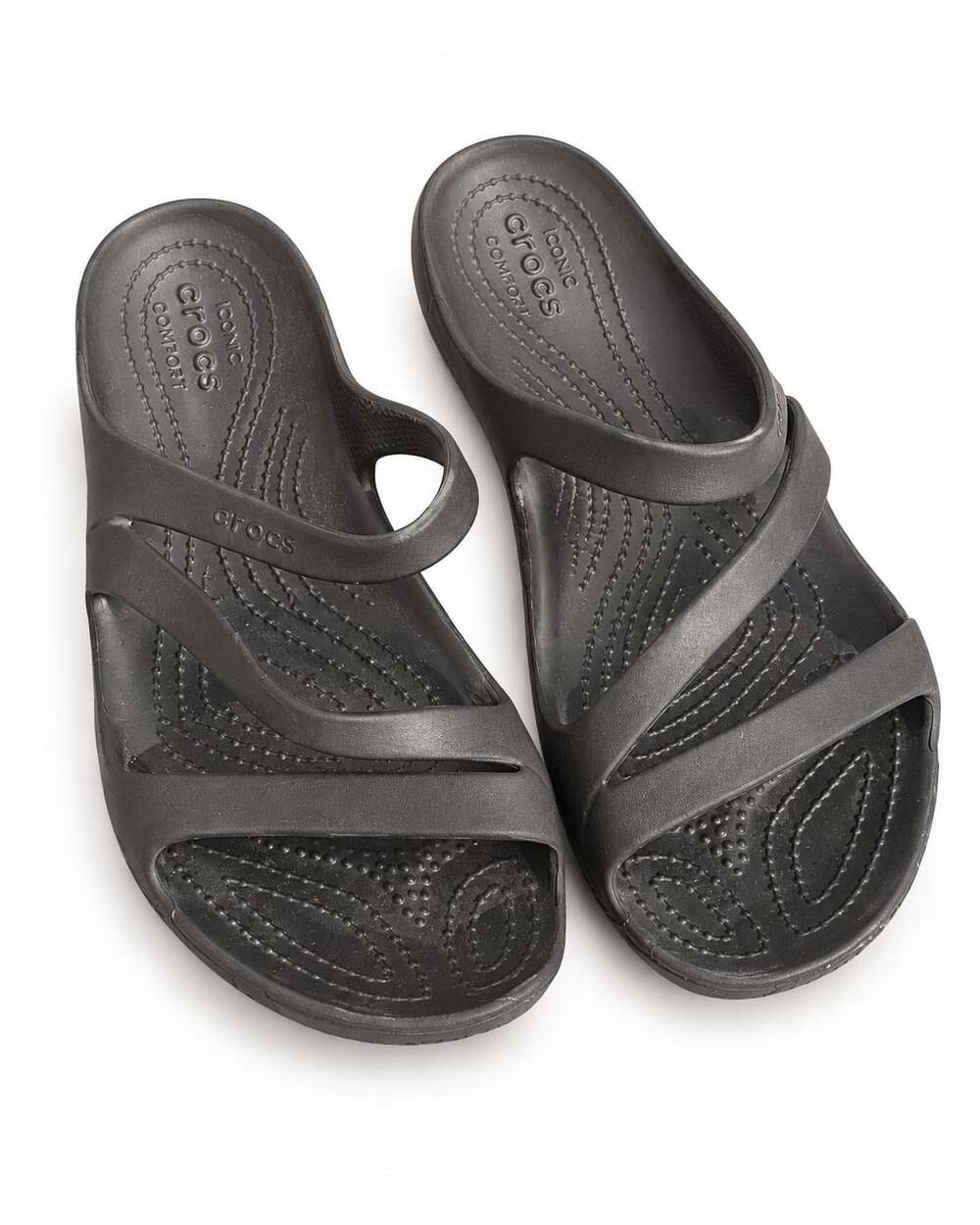 Crocs Kadee II Slide Sandals Size 9 Black